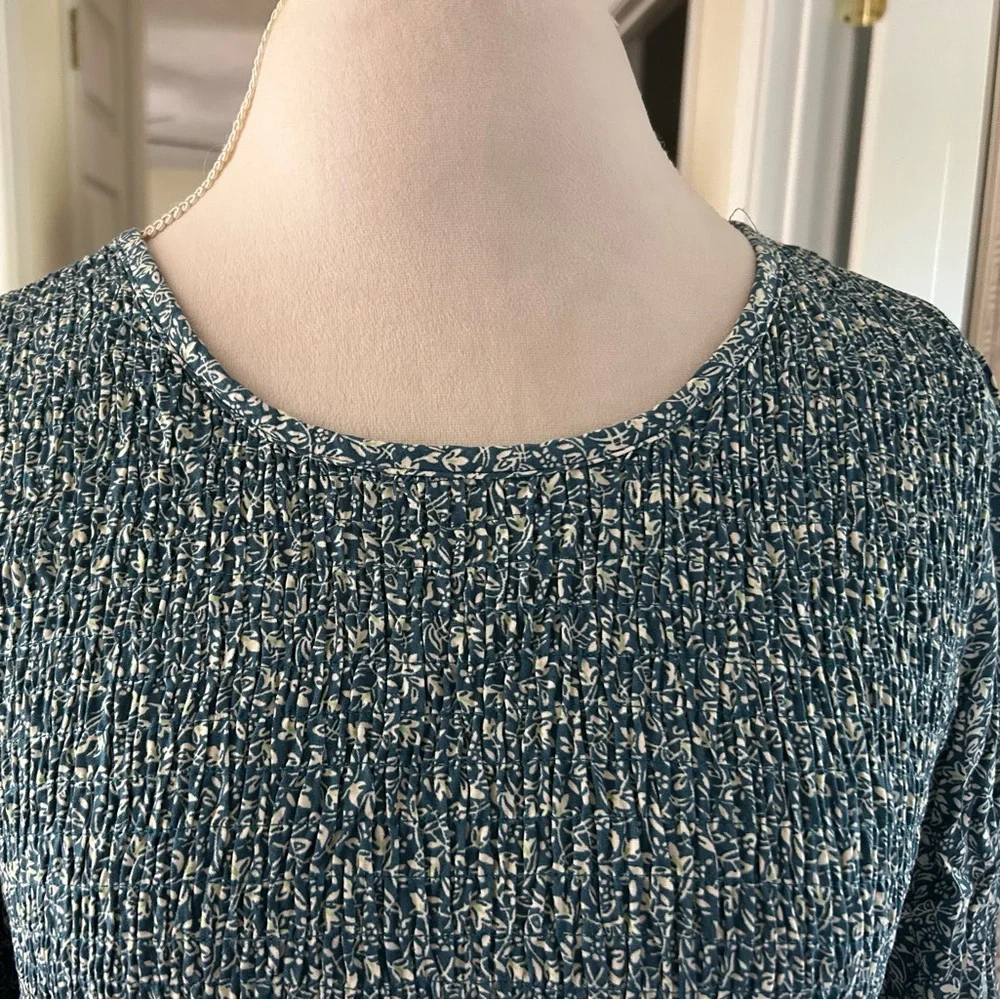 Croft & Barrow Green Patterned Dress - Picture 2 of 5